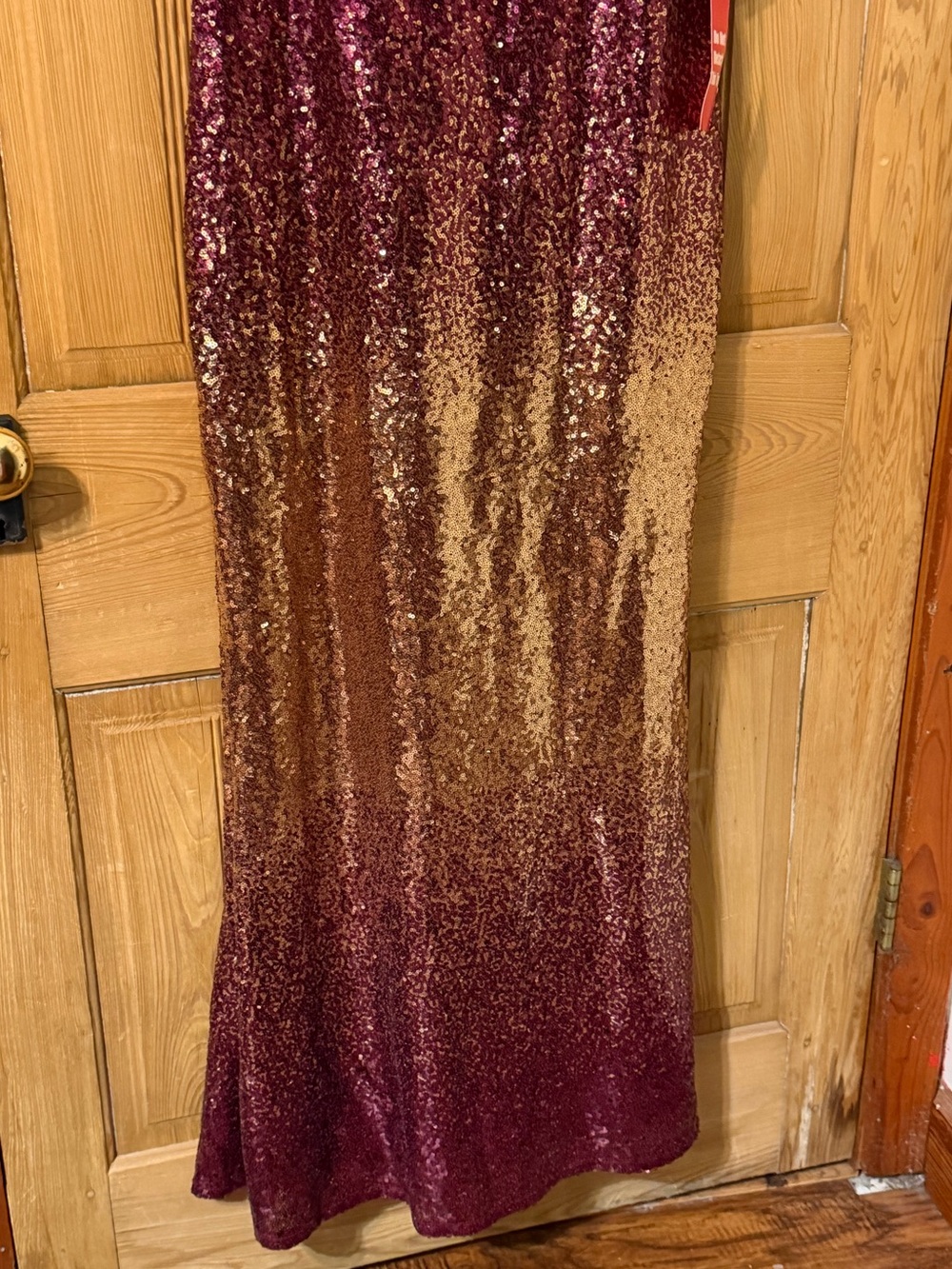 Marina Ombré Sequin Sleeveless Gown Size 8 NEW WITH TAGS Maxi Dress - Picture 4 of 13